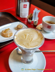 Great cups of Illy coffee